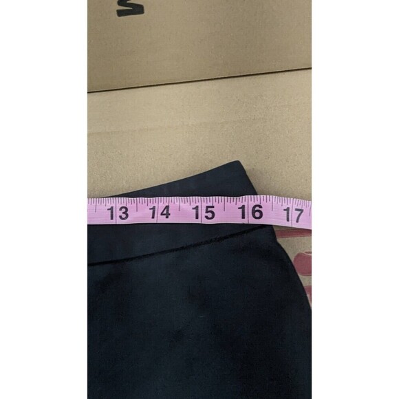 Lafayette 148‎ NY Wide Leg Solid Black Zip Tab Career Work Pants Size 12 - Picture 8 of 10